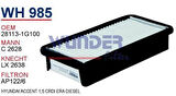 Wunder WH985 Hava Filtresi Accent Era 07-11 1.5 CRDI Dizel 28113-1G100 C2628 MRMOEM-1084254