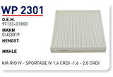 Wunder WP2301 Polen Filtresi Hyundai Solaris II-Tuscon II 1.4-1.6 CRDI-2.0 CRDI MRMOEM-1084435