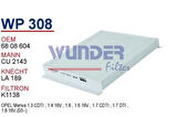 Wunder WP308 Polen Filtresi Opel Meriva Fn7101 MRMOEM-1084462