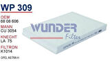 Wunder WP309 Polen Filtresi Opel Astra G H-Zafira A-Cu3054 MRMOEM-1084463