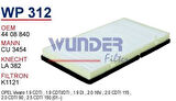 Wunder WP312 Polen Filtresi Trafic II 01-Vivaro 01-Prımaster MRMOEM-1084465