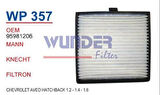 Wunder WP357 Polen Filtresi Chevrolet Aveo Hatchback 1.2-1.4-1.6 Fn9109 MRMOEM-1084497