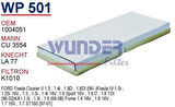 Wunder WP501 Polen Filtresi Ford Fiesta-Ka Cu3554 MRMOEM-1084553