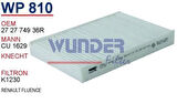 Wunder WP810 Polen Filtresi Fluence Cu1629 Fn0111 MRMOEM-1084690
