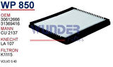 Wunder WP850 Polen Filtresi Volvo S 40 Cu2137 Fn8902 MRMOEM-1084710