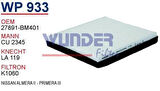Wunder WP933 Polen Filtresi Nissan Almera II-Primera III Cu2345 MRMOEM-1084827