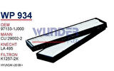 Wunder WP934 Polen Filtresi Hyundai I-20 08-Uzun Tip Cu29002 MRMOEM-1084829