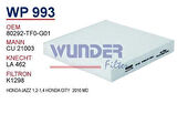 Wunder WP993 Polen Filtresi Honda Jazz 1.2-1.4 Honda City 2010 Md MRMOEM-1084908