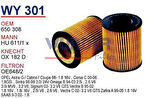 Wunder WY301 Yağ Filtresi Astra G Vectra B C Omega B 1.8 16V MRMOEM-1085620