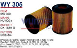 Wunder WY305 Yağ Filtresi Astra G 00-05 H 04-Corsa C 01-Combo Hu820X Fn1115 MRMOEM-1085624