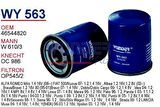 Wunder WY563 Yağ Filtresi Honda Fiat Hyundai W610 3 Fn0195 MRMOEM-1085678