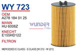 Wunder WY723 Yağ Filtresi Mercedes E-Serisi -S Class ( W 212-W 221 ) Hu6008Z MRMOEM-1085707