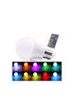 Home Uzaktan Kumandalı Renk Değiştiren Ampul Rgb 9w Beyaz Dahil 16 Renkli