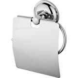 WUVERA Eko Krom Geniş Kapaklı Tuvalet Kağıtlığı Wc Kağıtlık Tuvalet Kağıdı Askısı