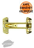 WUVERA Çelik Kapı Emniyet Kelepçesi - Gold Renk ile Güvenliğinizi Güçlendirin