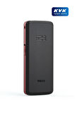 Welio WKey T100 Kamerasız Asker/Yaşlı Tuşlu Cep Telefonu Siyah/Kırmızı