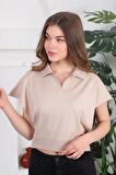 POLO YAKA TRİKO BLUZ