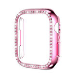 Apple Watch 38mm Saat Ekran Kasa Koruyucu Taşlı Lüxry ZRGard-05