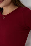 Wearflawless Kadın Bisiklet Yaka Fitilli Kısa Kol Body Crop Bluz