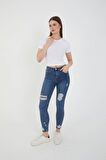 Wearflawless Kadın Bisiklet Yaka Fitilli Kısa Kol Body Crop Bluz