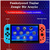 GAMEBOX+5000 Oyunlu Nostalji Atari 7 Inç Geniş Ekran 128BIT Retro Video Oyunu