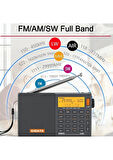 XHDATA D-808 Taşınabilir Dijital Radyo Fm Stereo/sw/mw/lw Ssb Rds Hava Bandı LCD Ekranlı