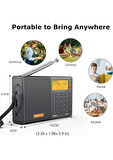 XHDATA D-808 Taşınabilir Dijital Radyo Fm Stereo/sw/mw/lw Ssb Rds Hava Bandı LCD Ekranlı