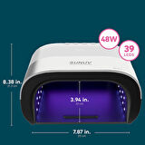 SUNUV Sun3 Manikür Tırnak Kurutucu UV Led Lamba Beyaz 48w
