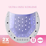 SUNUV Sun2C Manikür Tırnak Kurutucu UV Led Lamba Beyaz 48w