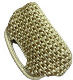 El Yapımı Rafya ve Metalik İplik Yapılı Çanta