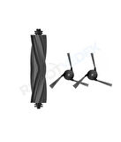 Dreame X40 Ultra L40 Ultra Uyumlu Kauçuk Ana Fırça ve Yan Fırça-3 Parça