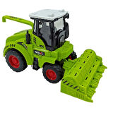 Tarım Aracı Traktör Biçerdöver Kaliteli Sürtmeli Oyuncak Tarım Makineleri 14x8cm.