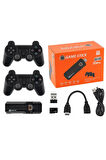 X8 Pro 3D HD Game Stick Pro Retro TV Atari 30000 Oyunlu Siyah Joystickli Oyun Konsolu