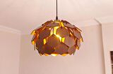 Kare Model Modern Tasarım Globe Küre Doğal Ahşap Yaprak MDF 3D Lazer Kesim Rustik Salon