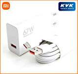 Xiaomi 67w (WATT) Typ-c Hızlı Şarj Aleti Adaptörü Kablo Seti ( KVK Teknik Servis Garantili )