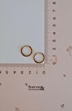 İnce Mini Halka Küpe Rose Gold