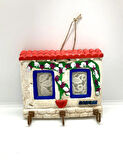 Bodrum Taş Anahtar Kapı Duvar Askılık Pencereli Anahtarlık 16x11 cm