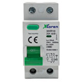 XKOREN 25A 10kA 30mA 2 Kutup (Elektronik-A Tip Hayat Koruma) Kaçak Akım Koruma Şalteri