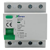 XKOREN 25A 10kA 30mA 4 Kutup (Elektronik-A Tip Hayat Koruma) Kaçak Akım Koruma Şalteri
