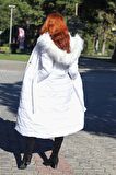 Barbora Günlük Kışlık Tam Boy Şişme Kadın Mont bt180beyaz2