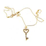 Altın Renk Anahtar Model Zirkon Kolye  - 2309