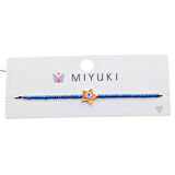 Altın Renk Yıldız Turuncu Mineli Model Miyuki Bileklik - 2952