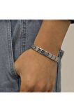 Gümüş Renk 18 Parçadan Oluşan Unisex Nomi İtalyan Charm Bileklik 18 Cm. Çelik Bileklik - 3120