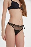 X LADY SİYAH KADIN STRİNG KÜLOT 1625