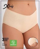 3'lü Bambu Yüksek Bel Bato Kadın Külot