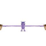 Esnek Uzayan Kristal Stretch Uzayan Yumuşak Figür 14 Cm Mokie Mor- 1 Adet