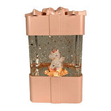 Plastik Kare 2025 Yılbaşı Yeni Yıl Hediyelik Kar Küresi LLM-HDY0377