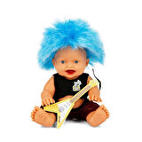 Renkli Saçlı Punk Nil Bebek 23 CM - 1 ADET