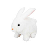 Sevimli Sesli Pilli Peluş Tavşan Robbie - 23 CM