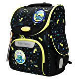 Işıklı Herlitz Dinozor Desenli Siyah Okul Çantası